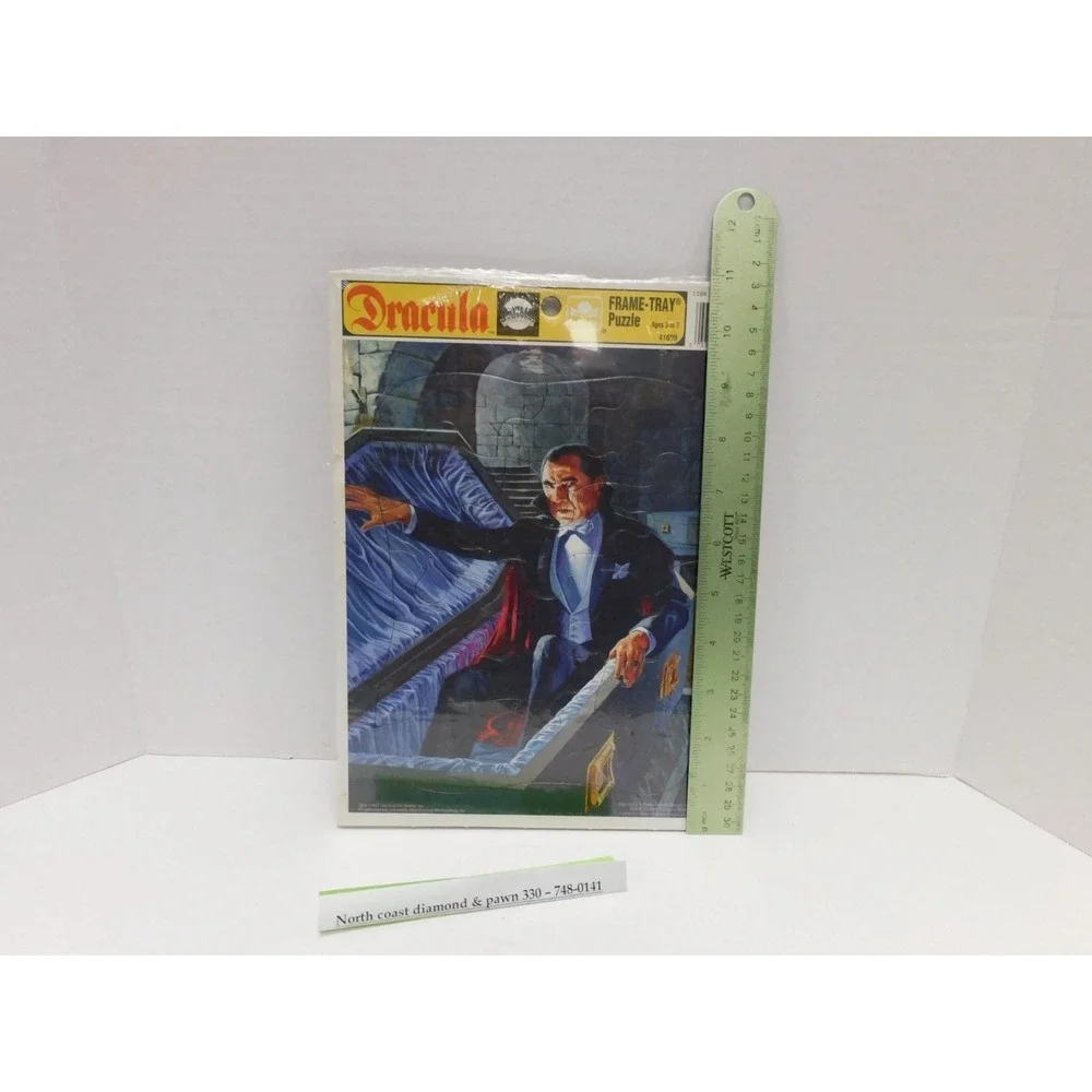 Dracula Frame-Tray Puzzle By Golden Ages 3-7 Universal Licensed MM63